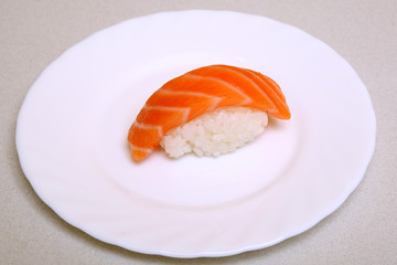 Sushi. Shka, kunsei, magura. Sashimi Unagi. Japanese food on a beautiful dish. Dietary food. An exquisite Japanese dish.