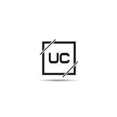 Initial Letter UC Logo Template Design