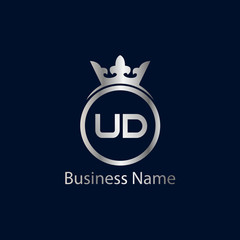 Initial Letter UD Logo Template Design