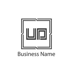 Initial Letter UD Logo Template Design
