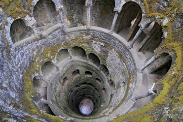 Palace Quinta da Regaleira, entrance to the Grotto Labyrinthic, Sintra Portugual.