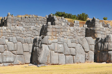 Sacsayhuaman a citadel on the northern outskirts of the city of Cusco in Peru, the historic capital of the Inca Empire.
