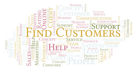 Fototapeta premium Bank Customer Service word cloud.