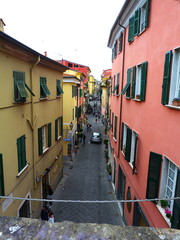 Italy, Sarzana, view of a street