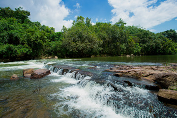 Obraz premium Waterfall, Flowing Water, River, Rock - Object, Stone - Object