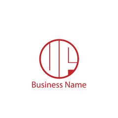 Fototapeta premium Initial Letter UF Logo Template Design