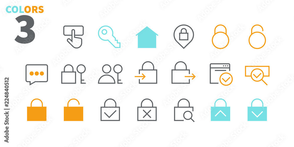 Poster login ui pixel perfect well-crafted vector thin line icons 48x48 ready for 24x24 grid for web graphi