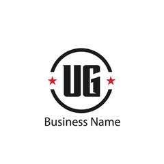 Initial Letter UG Logo Template Design