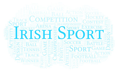Obraz premium Irish Sport word cloud.