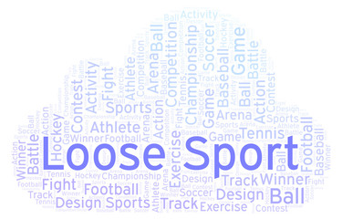 Loose Sport word cloud.