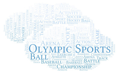 Olympic Sports word cloud.