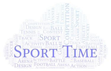 Sport Time word cloud.