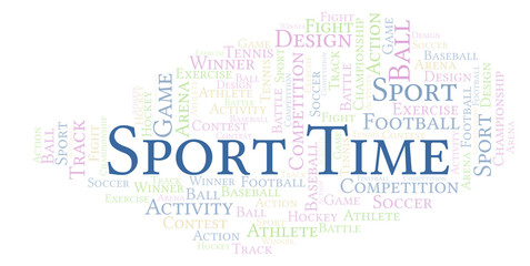 Sport Time word cloud.