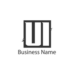 Initial Letter UI Logo Template Design