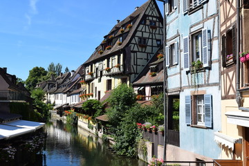 Obraz premium Houses Along Canal, Colmar, France