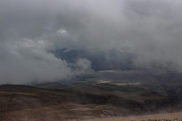 View on the strato vulcano cotopaxi, ecuado