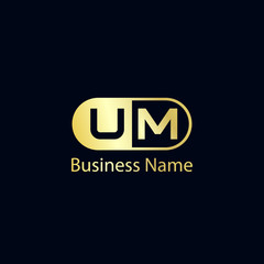 Initial Letter UM Logo Template Design