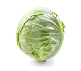 Obraz premium Fresh cabbage on white background