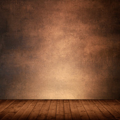 Grunge empty room with spots