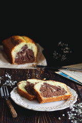 Ciasto babka marmurkowa z kakao