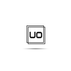 Initial Letter UO Logo Template Design