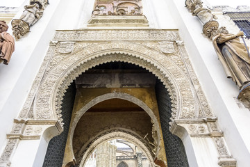 door of forgiveness in the cathedral of Seville, Andalucia, Spain.
