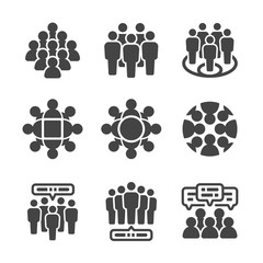 crowd,group icon set
