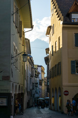 Fototapeta na wymiar Street in Merano, South Tyrol, Italy