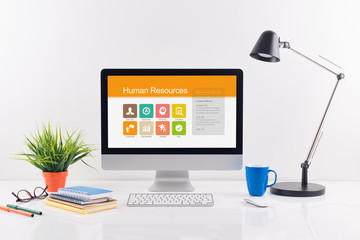 Human Resources screen on the workplace