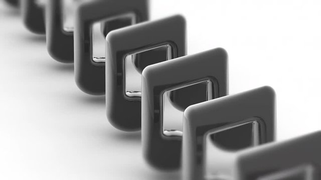 Musical note. Looping footage has 4K resolution. Encoder Prores 4444.