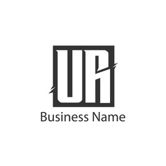 Initial Letter UR Logo Template Design