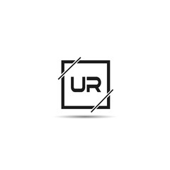 Initial Letter UR Logo Template Design