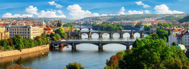 Naklejka premium Panorama Pragi