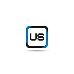 Initial Letter US Logo Template Design