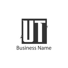 Initial Letter UT Logo Template Design
