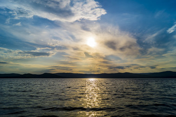 Obraz premium sunset over the sea