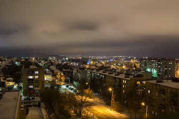 Fototapeta na wymiar view of city at night