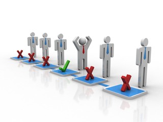 3d illustration Ok or no