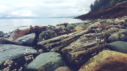 stones in the sea