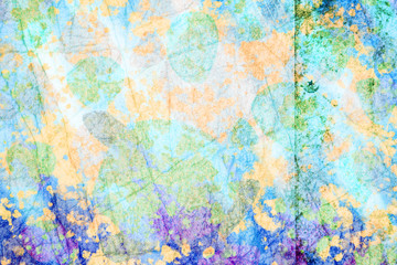 Obraz na płótnie Canvas Grunge blue,green and yellow abstract modern art template,banner,display ,wallpaper background