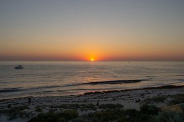 SUnset at the beach