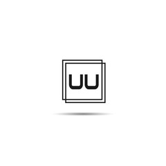 Initial Letter UU Logo Template Design
