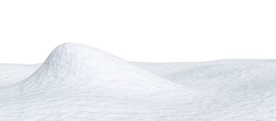 Foto op Aluminium Snow hill isolated © alexus