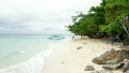 Rocks and ocean, asian beach