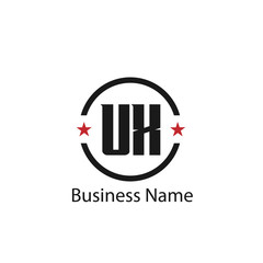 Initial Letter UX Logo Template Design