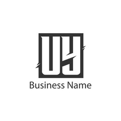 Initial Letter UY Logo Template Design