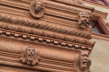 Decorative Stone Faces (R), Colmar, France