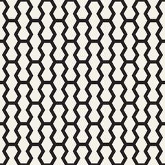 Naklejka premium Vector seamless geometric pattern. Simple abstract lines lattice. Repeating elements stylish background