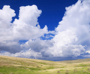 Obraz premium Sky and grass