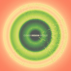 Abstract circular background with dynamic rays. Radial structure. Art design for your project.